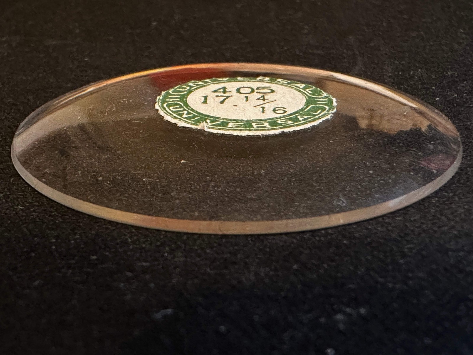 Universal Vintage Glass Pocket Watch Crystal 17-14/16 (40.5mm) – NOS