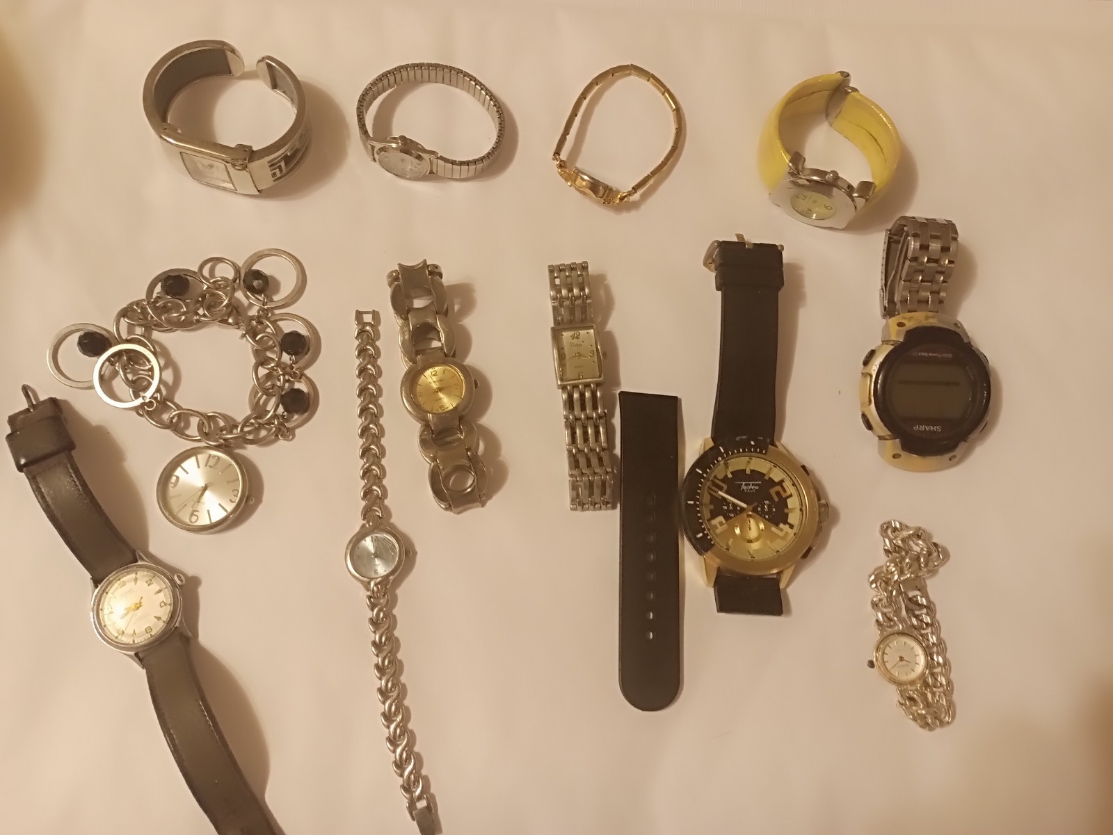 12 Vintage Watch Lot For Parts