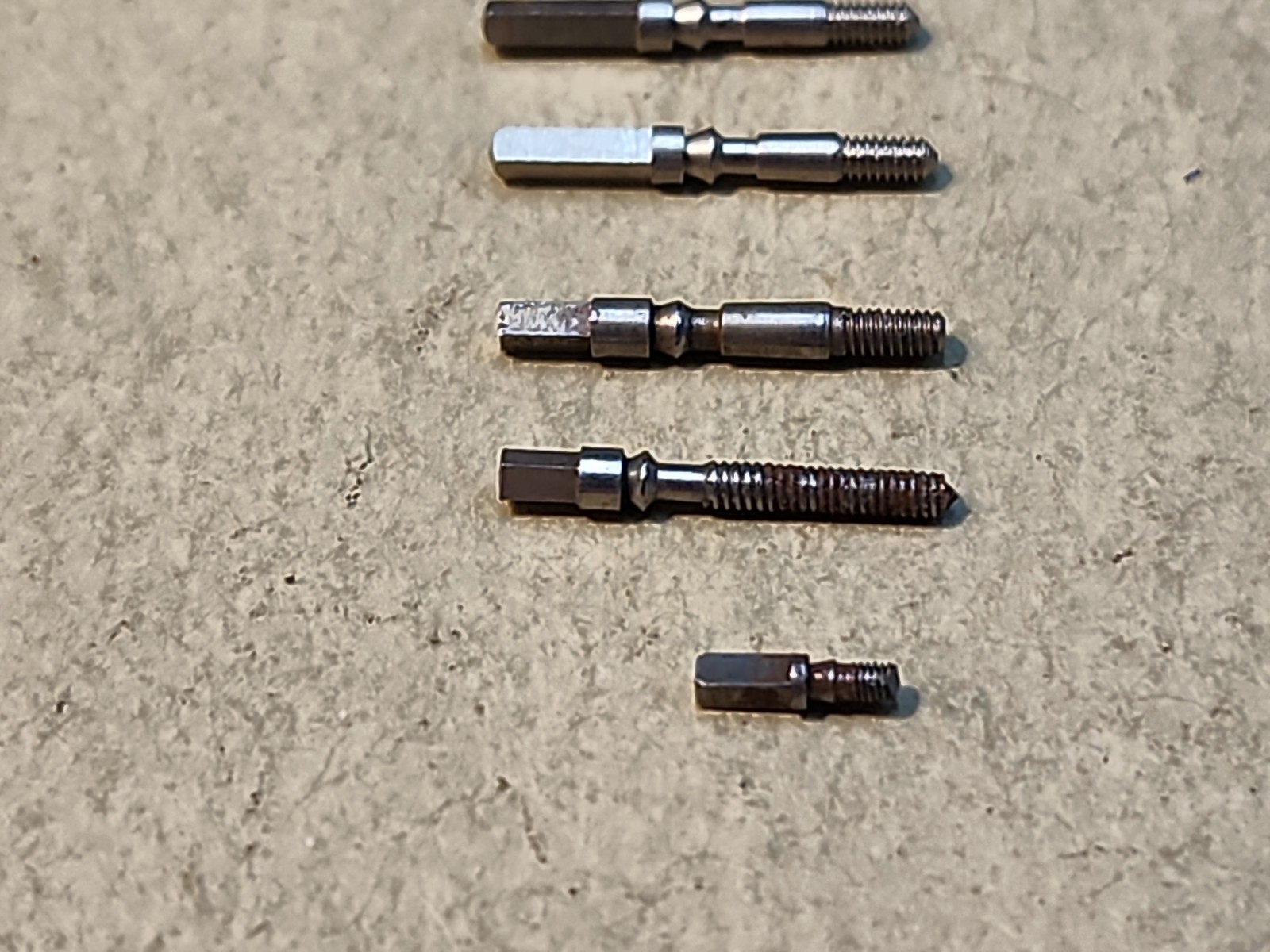 Lot Of 5 Mixed 12s American Pocket Watch Stems