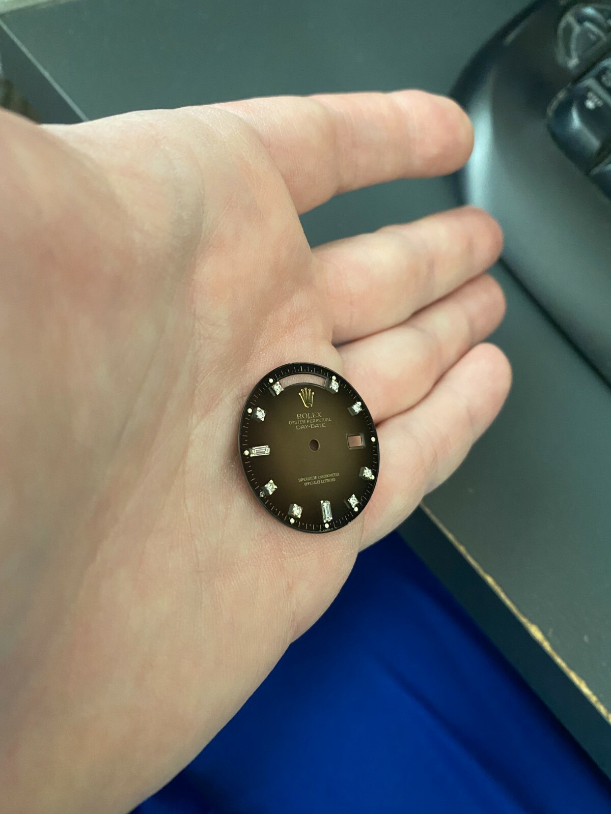 ROLEX Day Date President Brown Vignette Diamond Dial 18038 18238 36MM Quickset