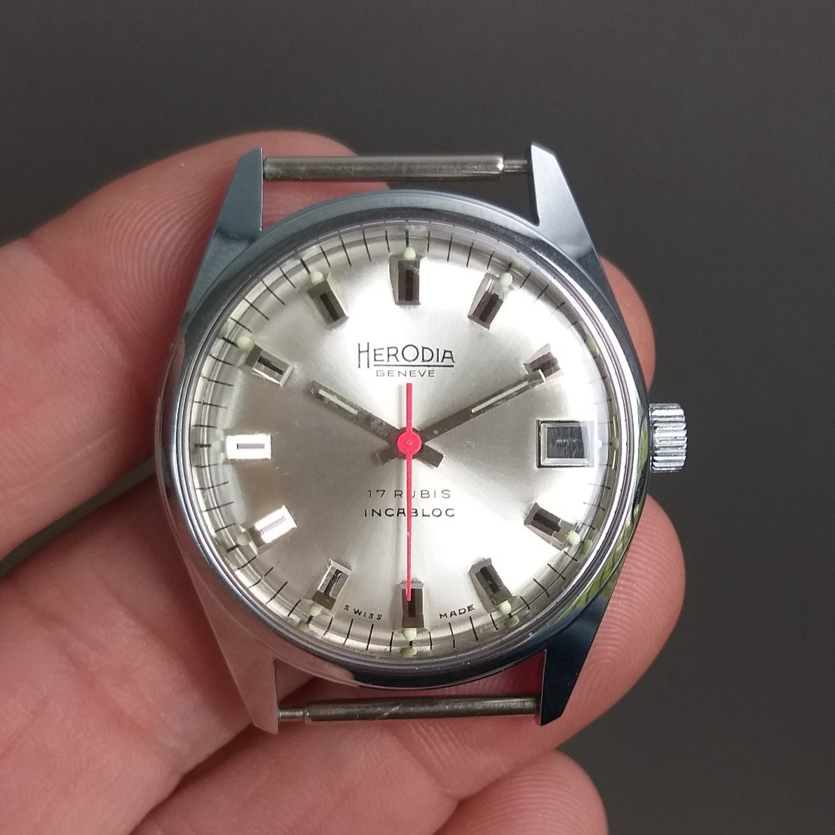 ETA 2602 or FHF 401 Watch Case + Dial 11.5”’ Movement Vintage 34mm NOS Swiss