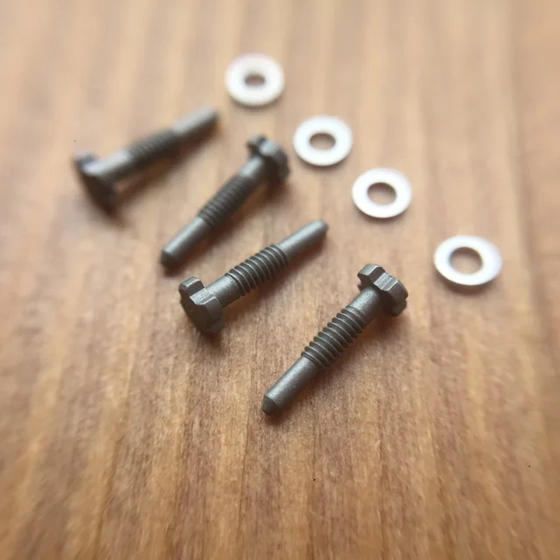 Matte Titanium Watch Band 4 Prong Screw Fits Richard Mille RM011 030 035 055