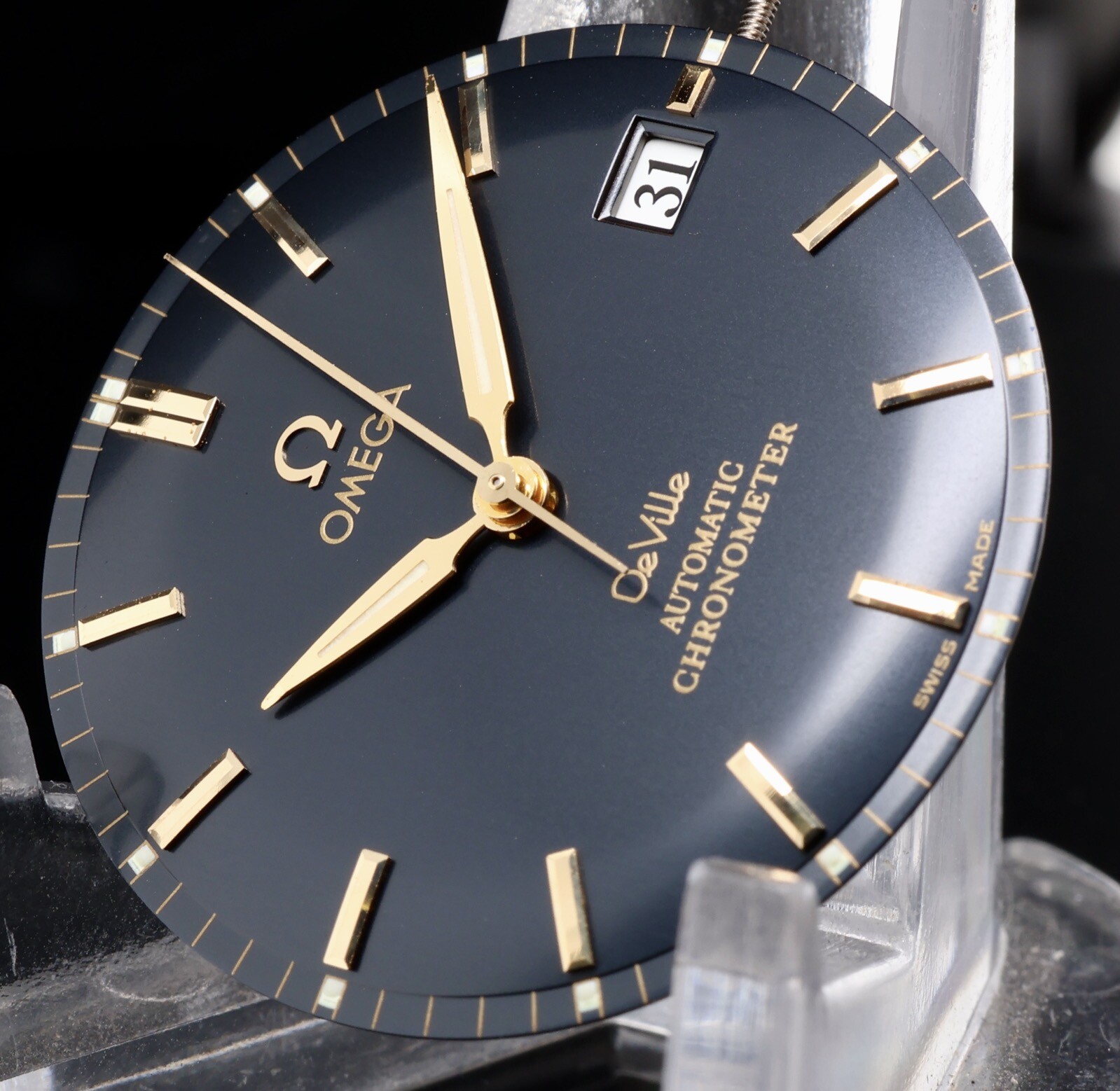 OMEGA De Ville Automatic Chronometer Black 18k Dial & Hands Ref 4131.80.00 #305