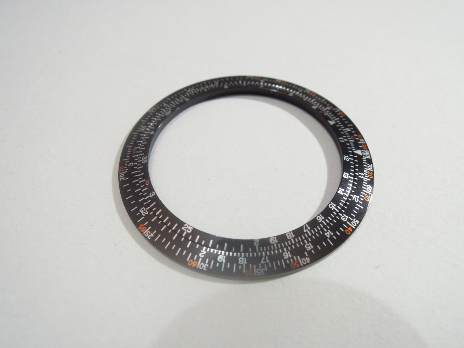 NEW TWO BEZEL INSERTS VINTAGE RARE CALCULATOR 6138-7000 SEIKO CHRONOGRAPH WATCH