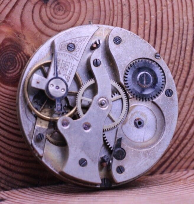SWISS ANTIQUE POCKET WATCH MOVEMENT 40.5mm FOR REPAIR (JE)
