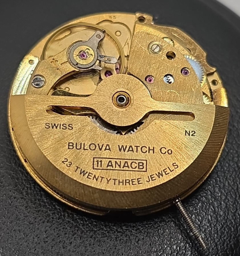 Bulova 11ANACB Automatic Movement Serviced 11 1/2”’ Swiss Made Day-Date