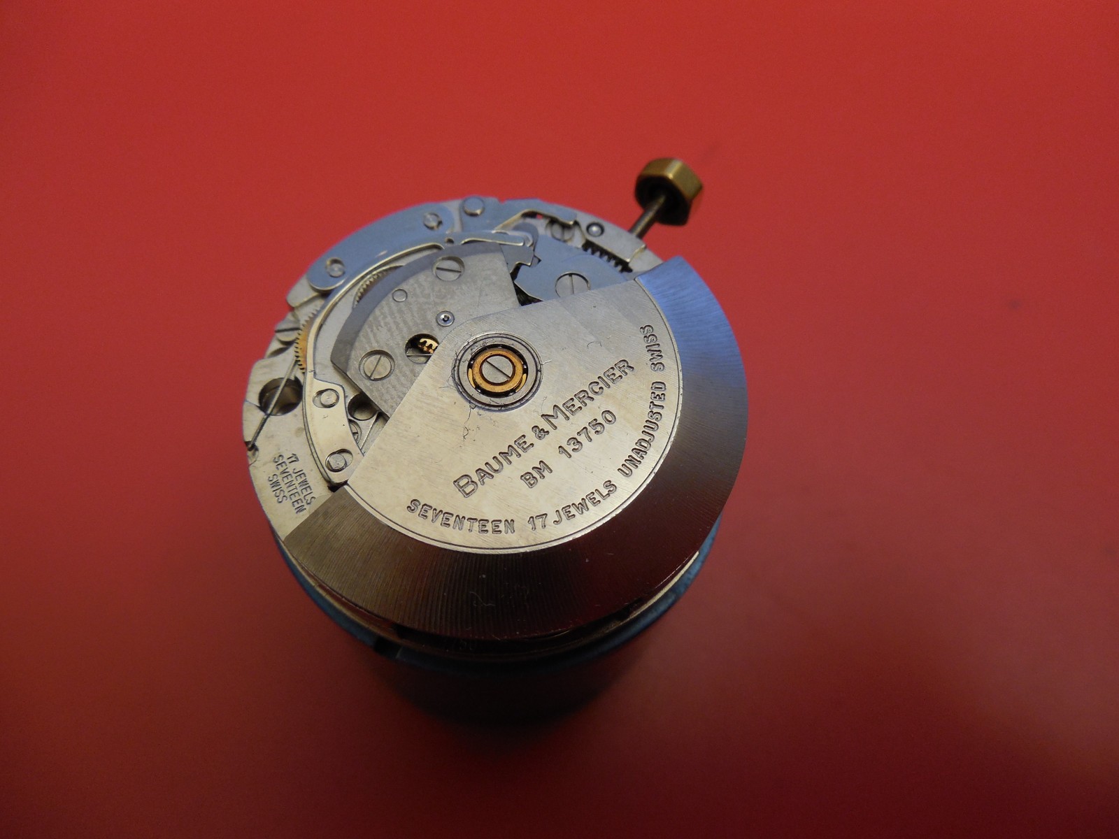 BAUME MERCIER BM 13750 AUTOMATIC CHRONOGRAPH DAY DATE MOVEMENT 7750 FOR REPAIR