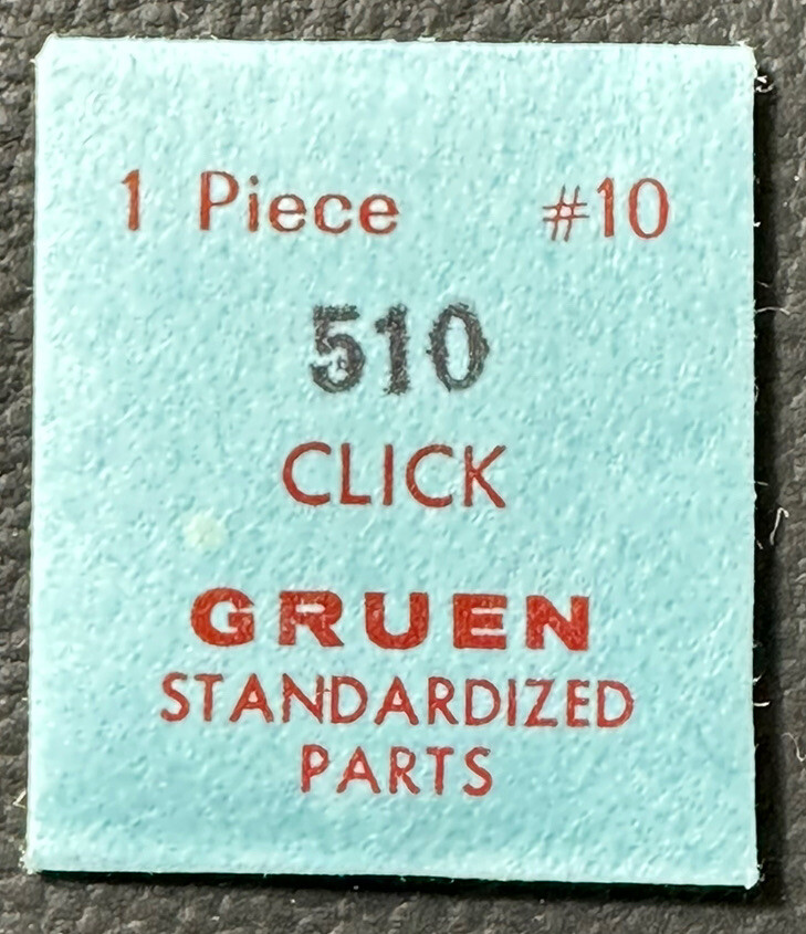 Gruen EB425 CAL 510SS CLICK Jeweler GENUINE Watch Repair Part WP4