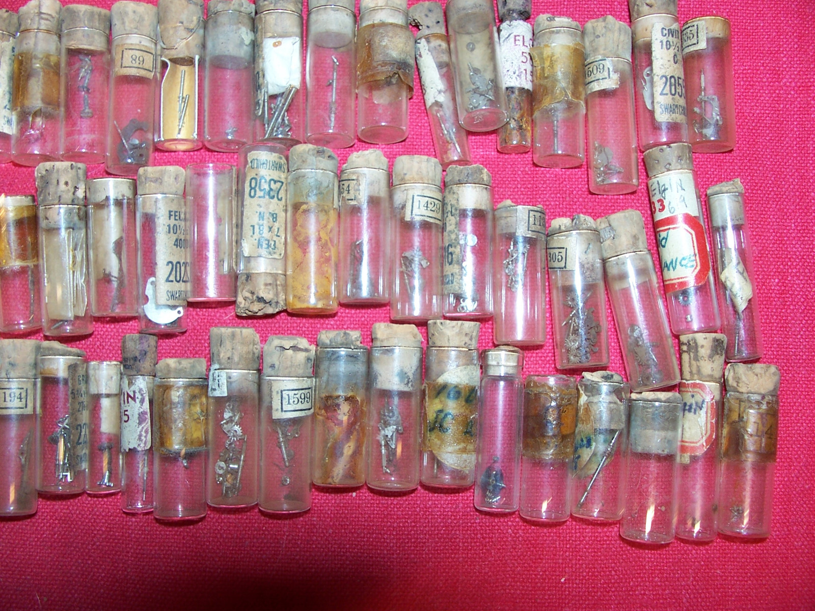 Wrist Watch Repair Parts Swartchild Elgin Vintage Swiss Watchmaker Assortment