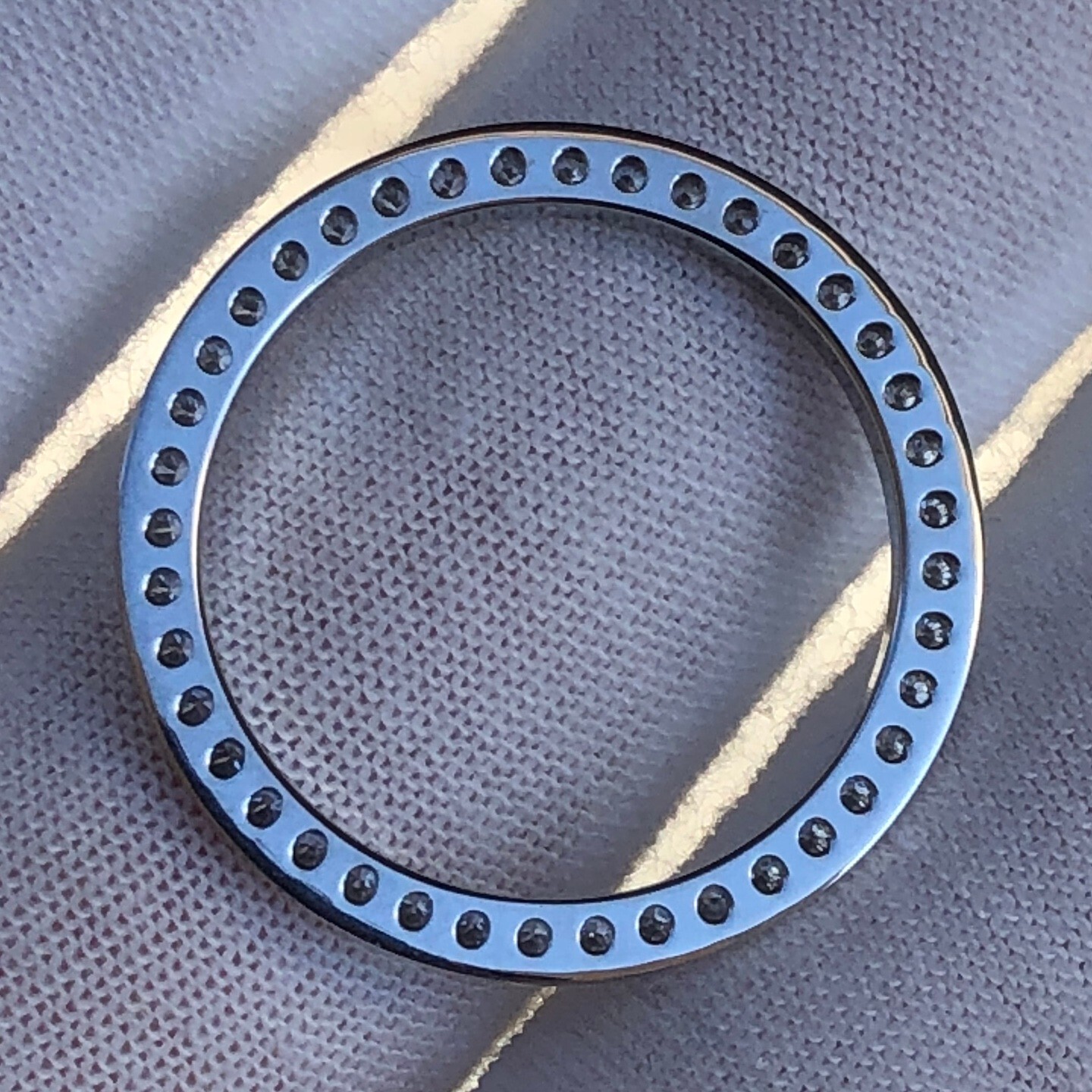Custom 0.75ct VS Lab Grown Diamond Bezel For Rolex Datejust 26mm Ladies Watch