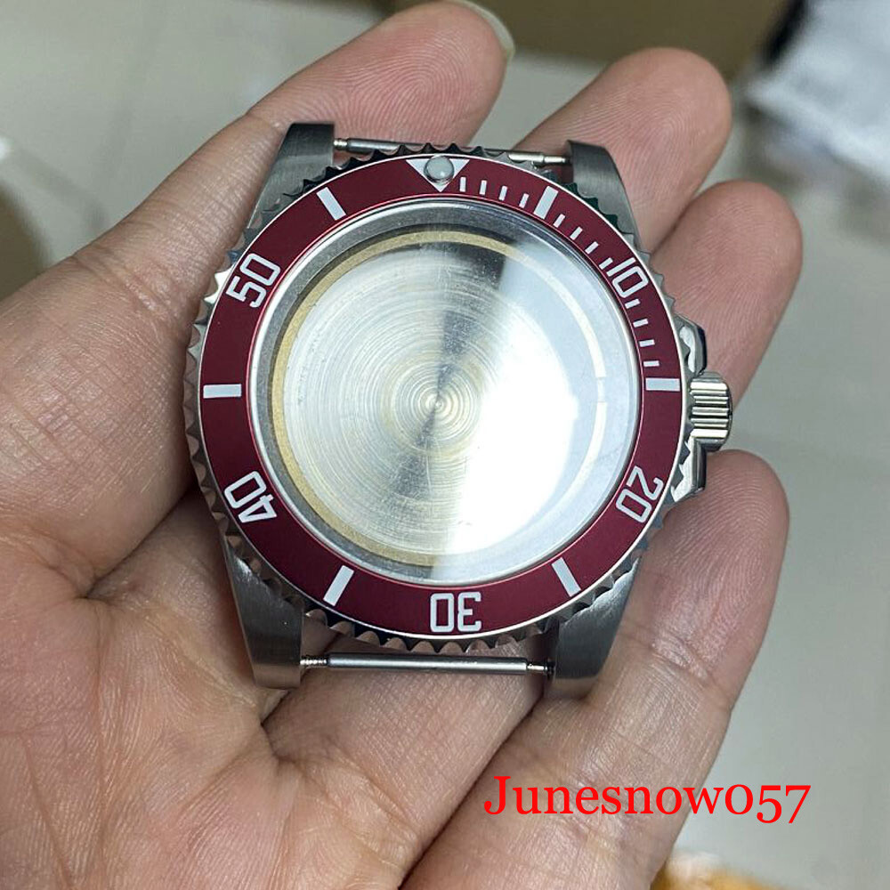 40MM Fit NH35 NH34A Automatic Watch Case Oyster Bracelet Flat Sapphire Crystal