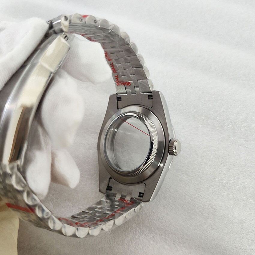 36/39mm Clear Base Stainless Steel Watch Case Strap for NH35/NH36/4R/7S Movement