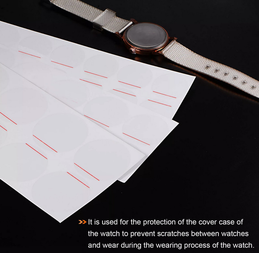 Anti Scratch Protective Film for Watch Caseback 18mm-50mm 500piece