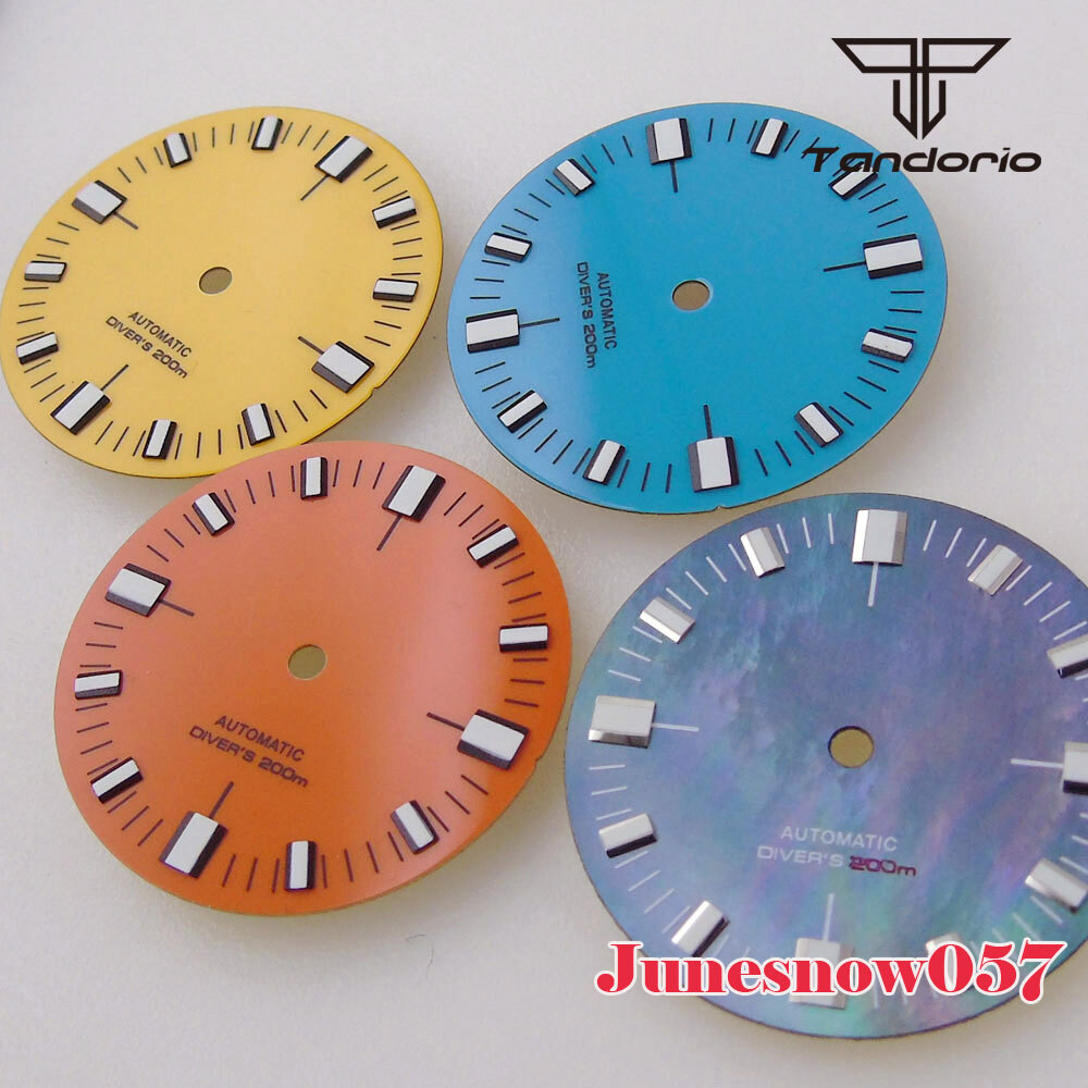 Sky Blue Watch Sterile Dial Lume Mark 28.5MM Fit NH35A NH36 SKX SRP PT ETA2824