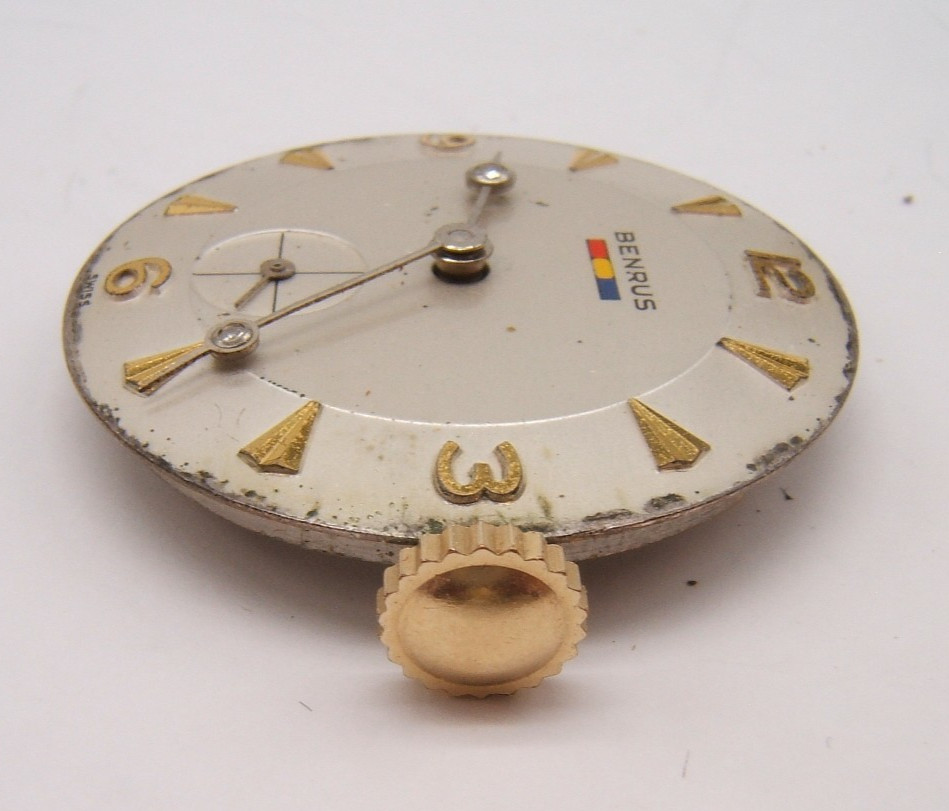 VTG BENRUS WRIST WATCH MOVEMENT 17J DN21 AXZ WORKING