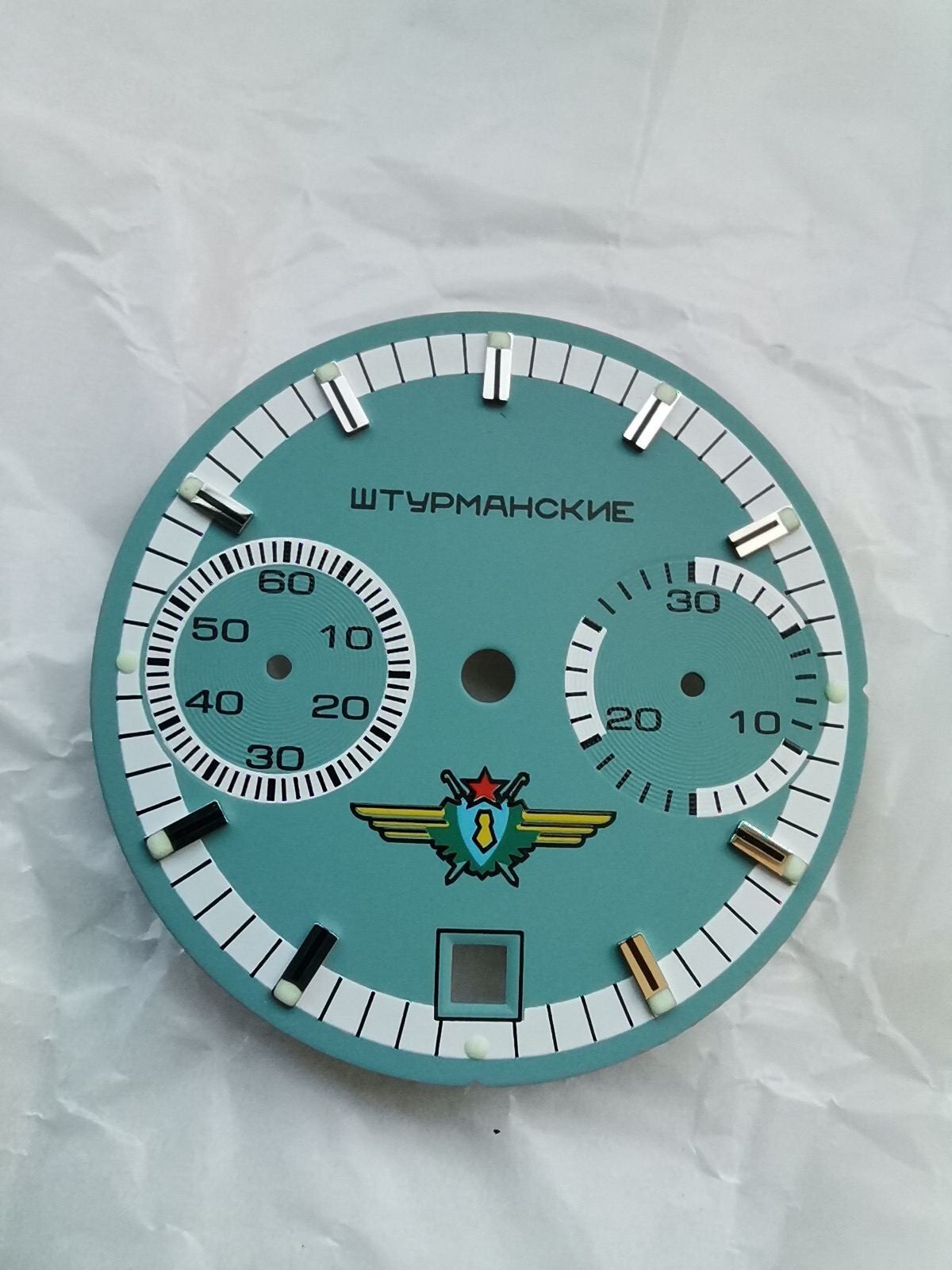 Watch dial fit for Poljot Shturmanskie 3133 31659 (blue)