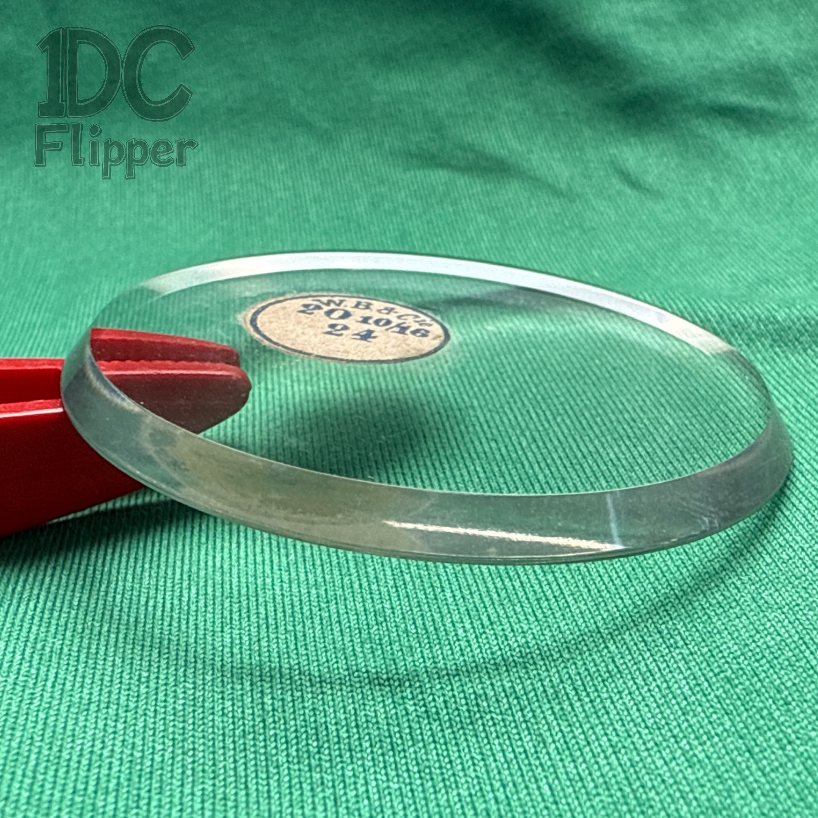Ligne 20 10/16 Flat Pocket Watch Crystal Thick: 3.0mm C20-4 NOS Read!