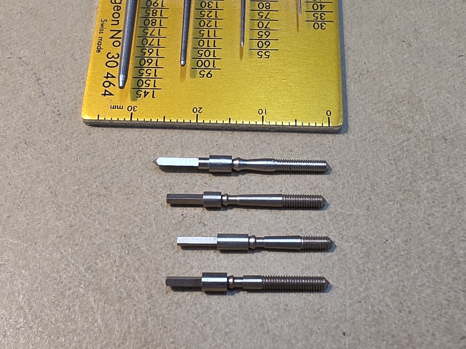 Lot Of 4 Mixed NOS American Pocket Watch 16s Stems Parts Spares