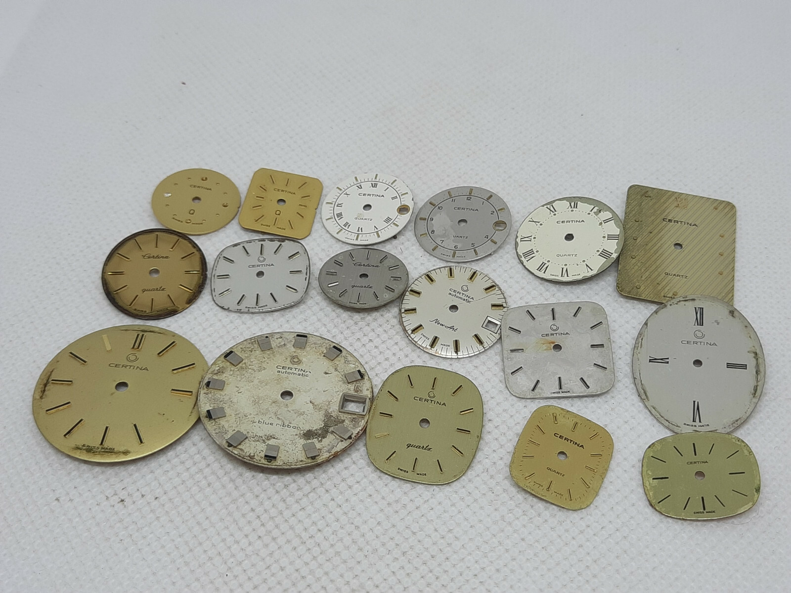 Lot of 17 Vintage Certina Ladies / Mens Watch Dials 1960′ / 1970′ / 1980′