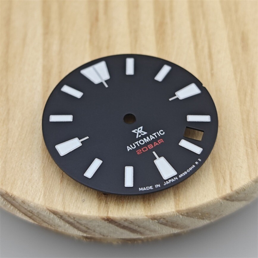 NH35 Dial 28.5mm Vintage Dial Green Luminous Fits NH35 NH36 Movement Watch Dial