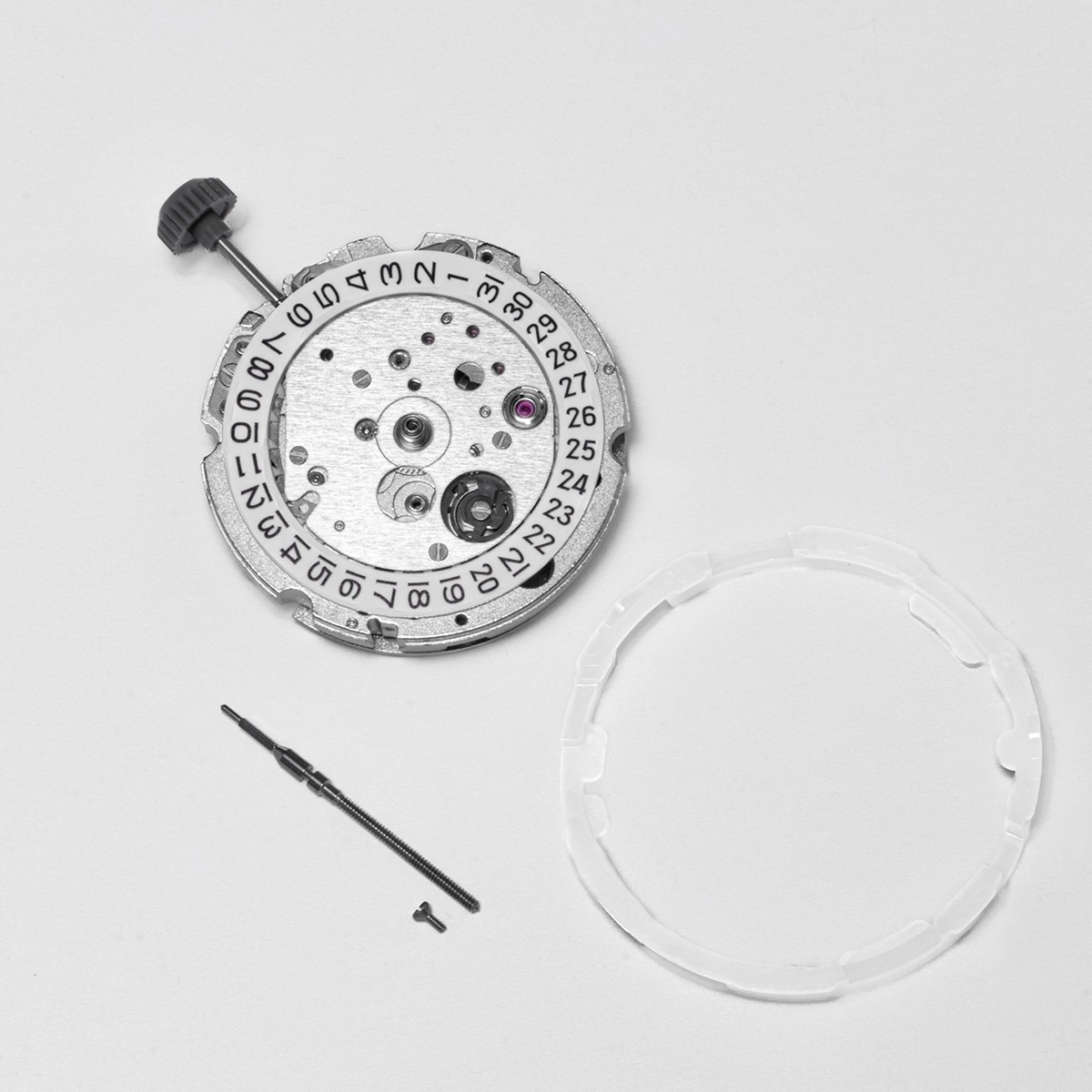 Original 8215 Watch Automatic Movement 21 Jewels, Date at 3 + Extra Parts