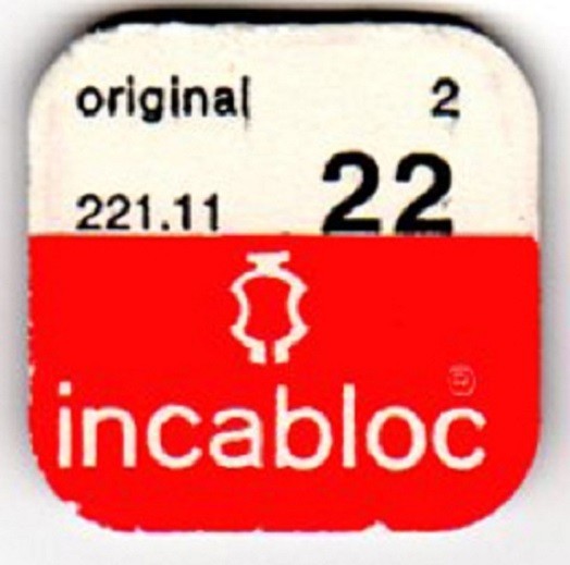 INCABLOC CAP JEWEL #5722 221.11 2 pieces