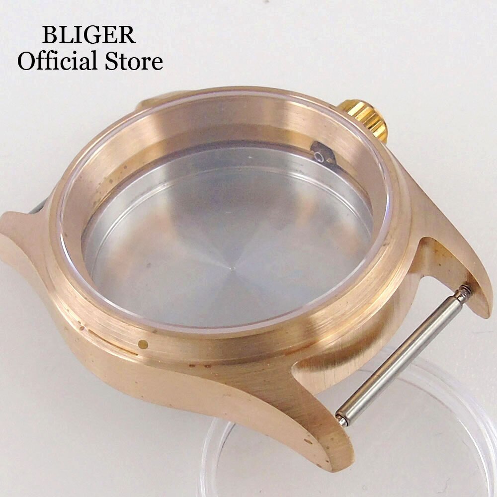 Cusn8 Real Bronze 36mm Diving Automatic Watch Case 200M Waterproof fit NH35 NH34