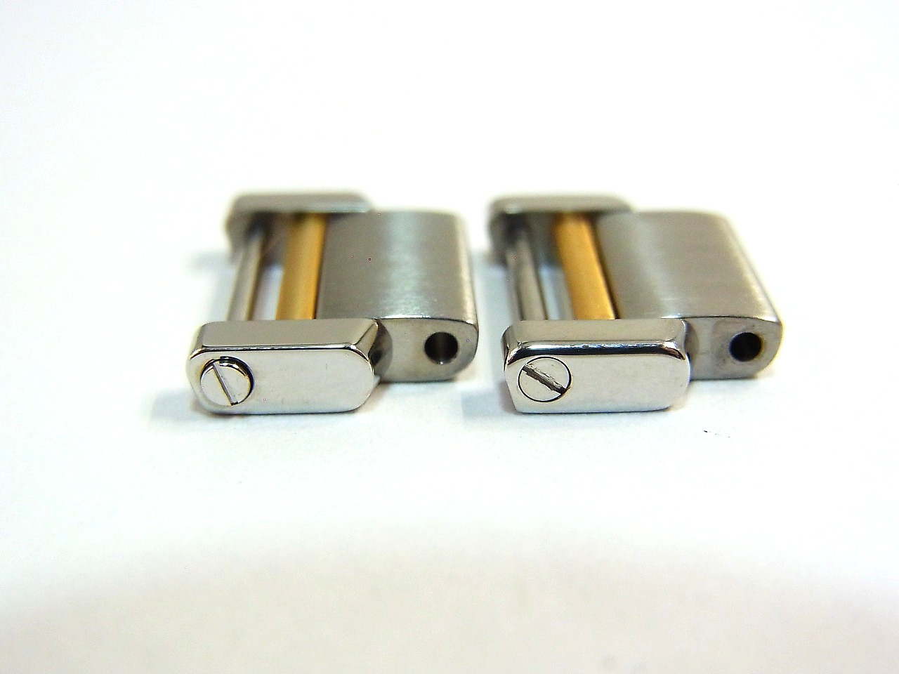 Cartier Tank Francaise 14.5mm 18K SS Genuine Link SM Watch Band 2pcs set Mint (b