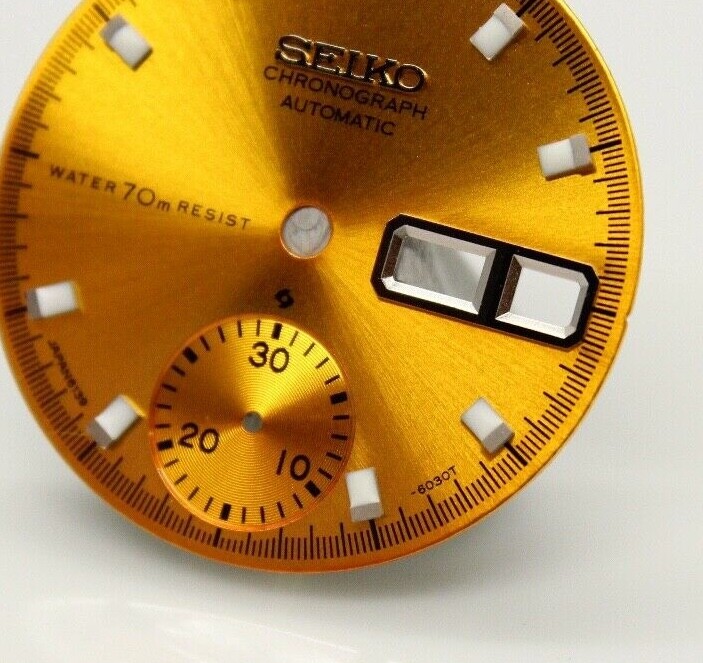 Yellow Resist Dial Vintage SEIKO Chronograph 6139-6005 6139-6007 6139-6009 Pogue