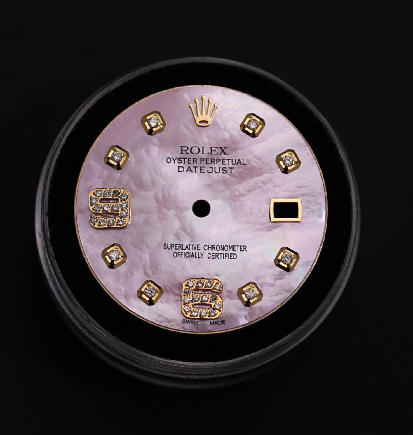 Rolex 36mm Custom Mother of Pearl 6 & 9 Diamond Dial for Datejust Watches