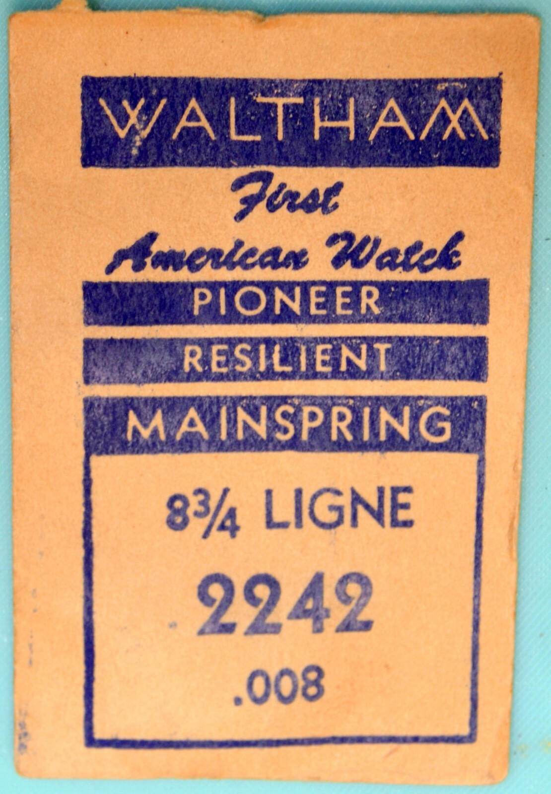 Waltham Wrist Watch Mainsprings