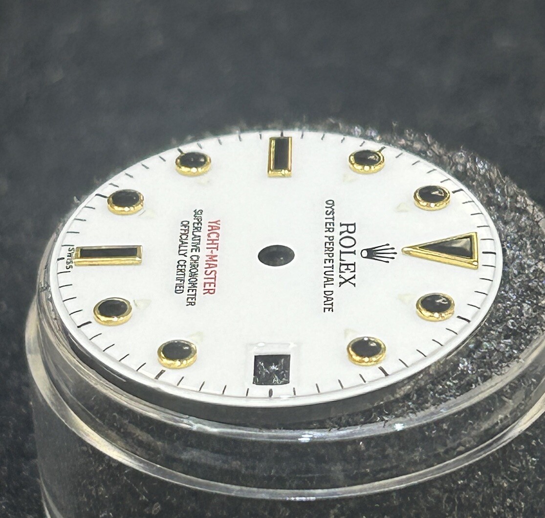 Rolex Yacht Master MidSize White Sapphire Dial for Ref. 168623, 168628,68623 OEM