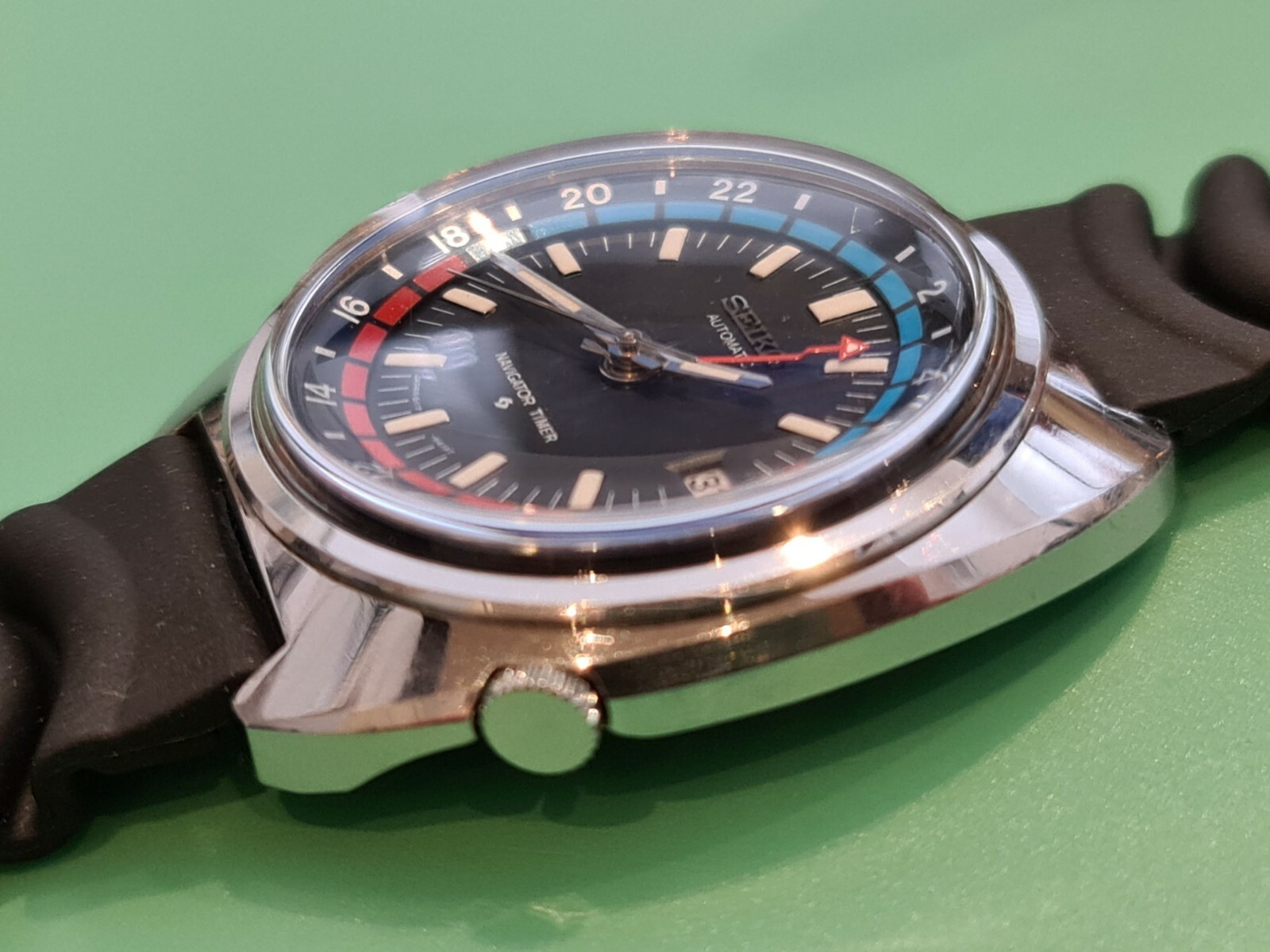 GLASS CRYSTAL FIT SEIKO 6138-8021 PANDA 6117-6400 World Time 6117-6410 NAVIGATOR