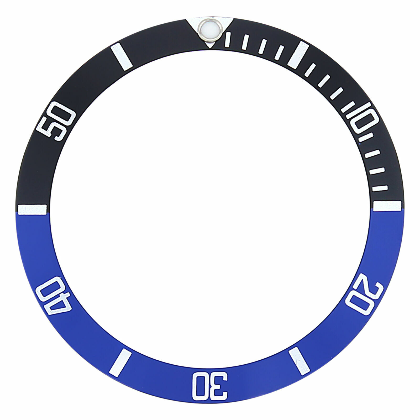 Replacement Submariner Bezel Insert For Rolex 16800, 16610 Blue/Black Batman