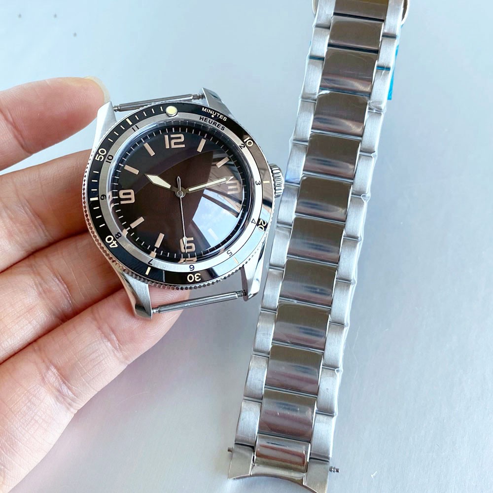 40mm 20ATM Waterproof Dive Watch Case Fit NH35 NH36 ETA2824 PT5000 SW200 Dial
