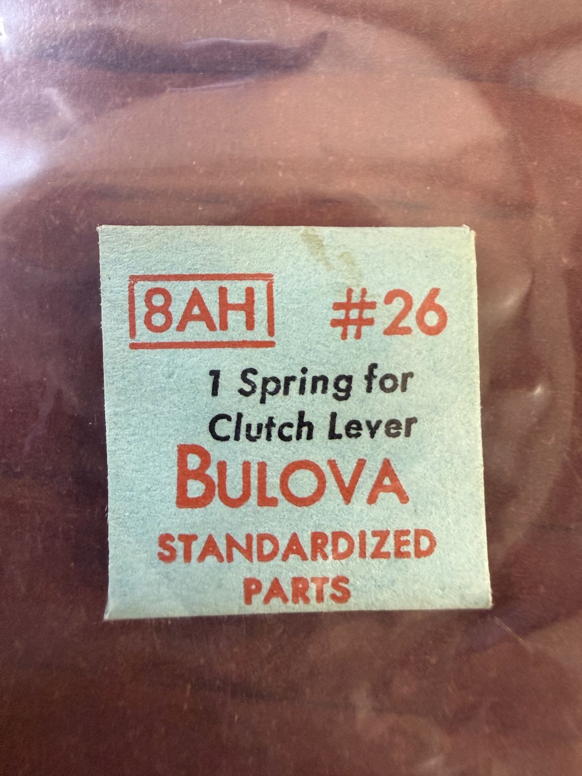 Bulova 8AH Spring For Clutch Lever #26 NOS Genuine Vintage Watch Part NEW