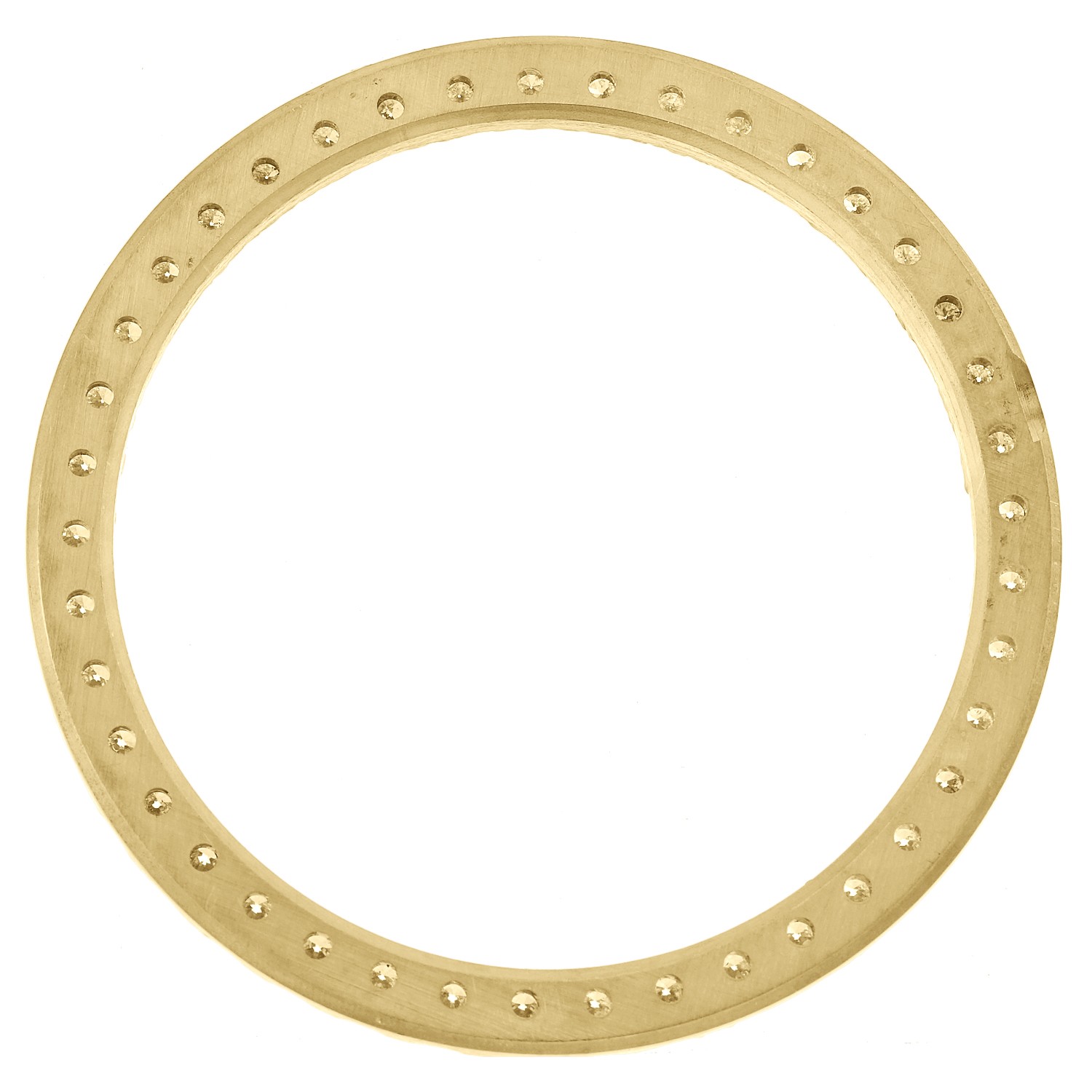 10K Yellow Gold Custom U-Cut Diamond Bezel For Rolex Day-Date 36mm Watch 2.10 CT