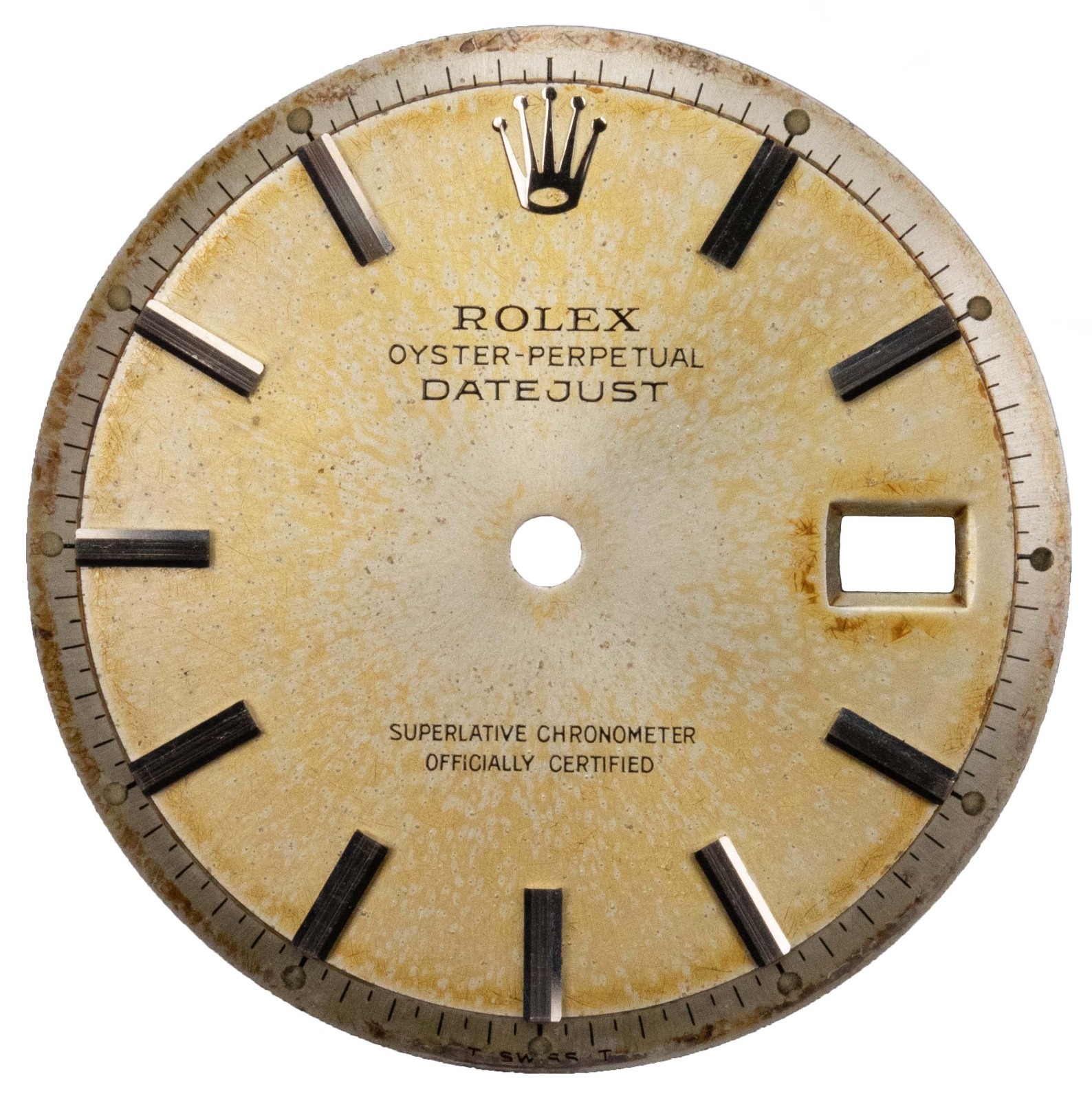 Rolex Datejust 1601 1600 1603 – Silver Dial – Golden Tropical Effect