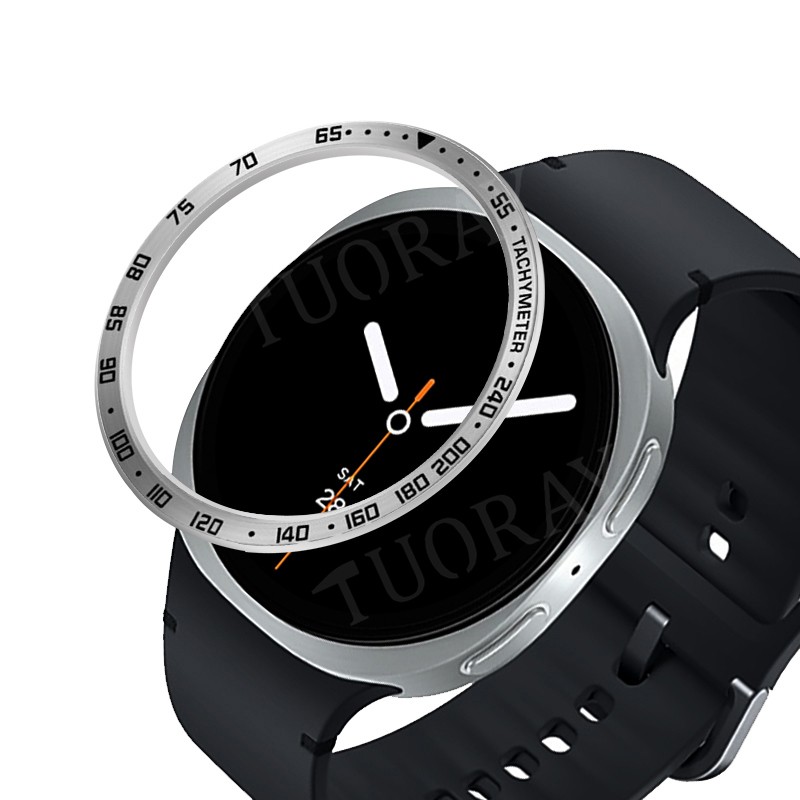 For Samsung Galaxy Watch 8/8Classic 46/44/40mm Bezel Ring Metal Watch Cover Case