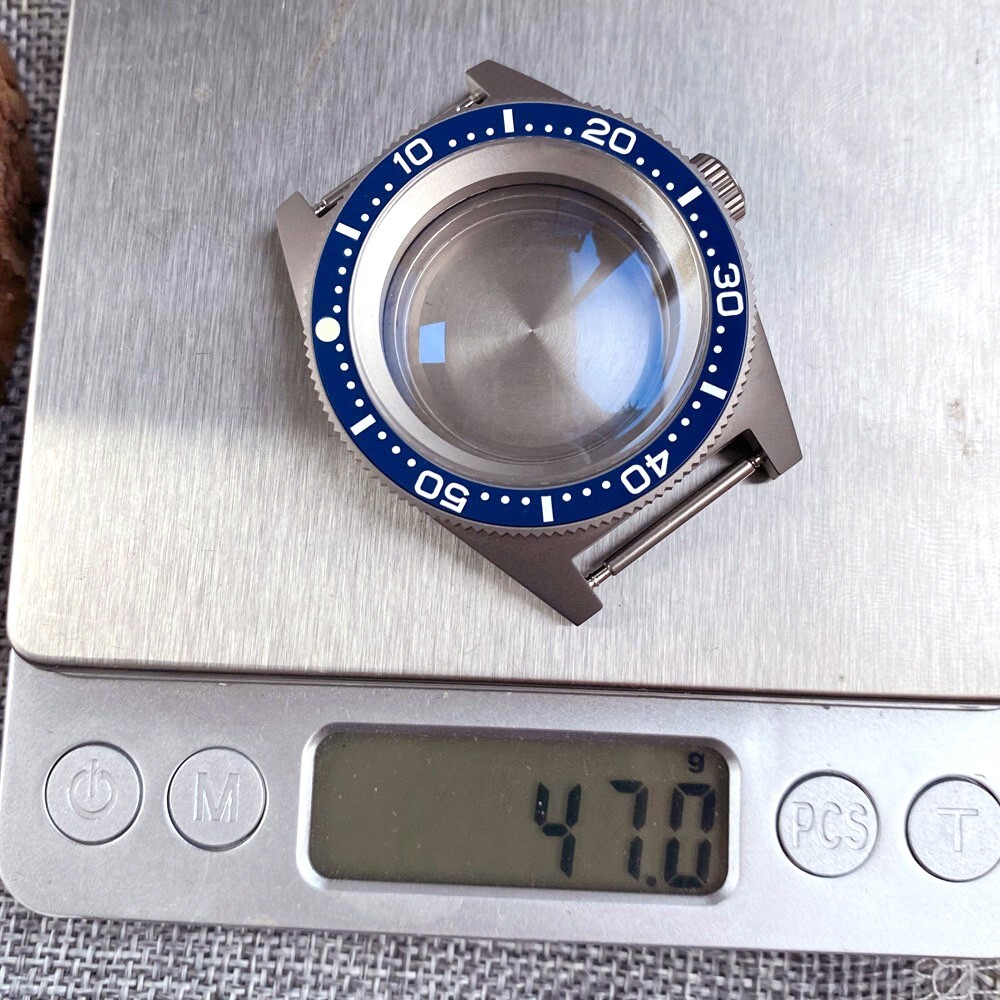 Mod 47.0g Sapphire 62MAS Titanium Watch Case For NH35 NH36 ETA2824 PT5000 Move