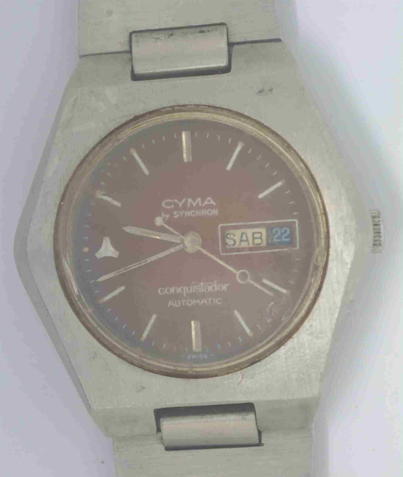 VTG CAMY By SYNCHRON Conquistador Steel Watch. Ref: 22.447, Cal: 2789.