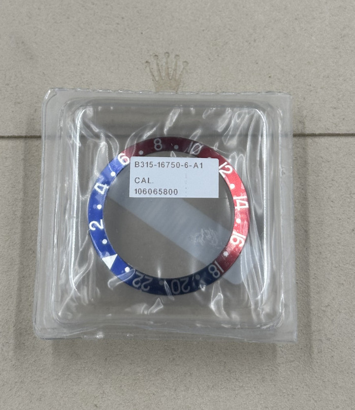 ROLEX PEPSI BEZEL INSERT FOR GMT OEM SEALED B315-16750-6-A1