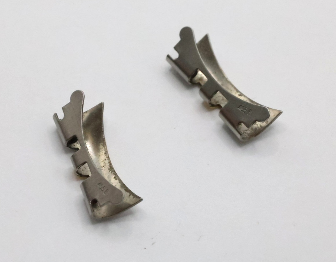 Authentic 455B Rolex 20mm End Links 18k Yellow Gold & Stainless Steel #635