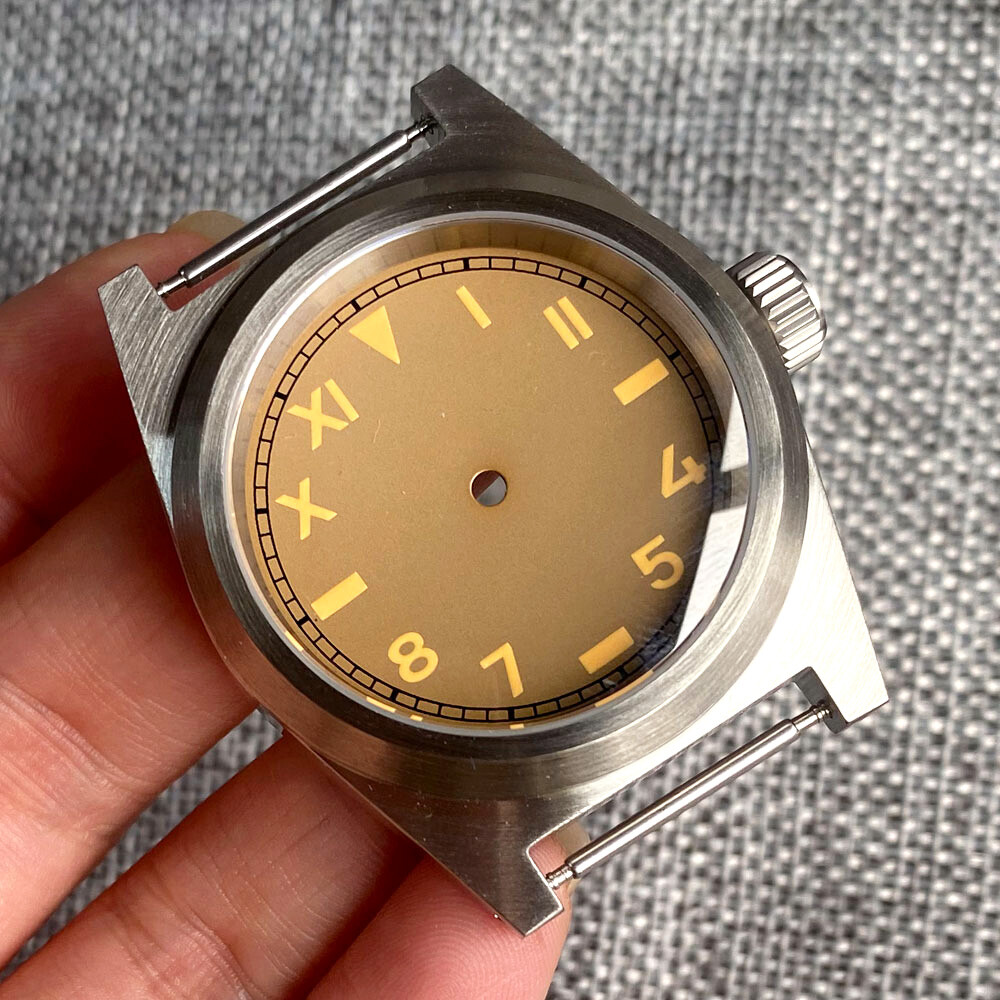 20ATM Diver 38mm Watch Case Domed Sapphire Glass Fit NH34A NH35A ETA 2824 PT5000