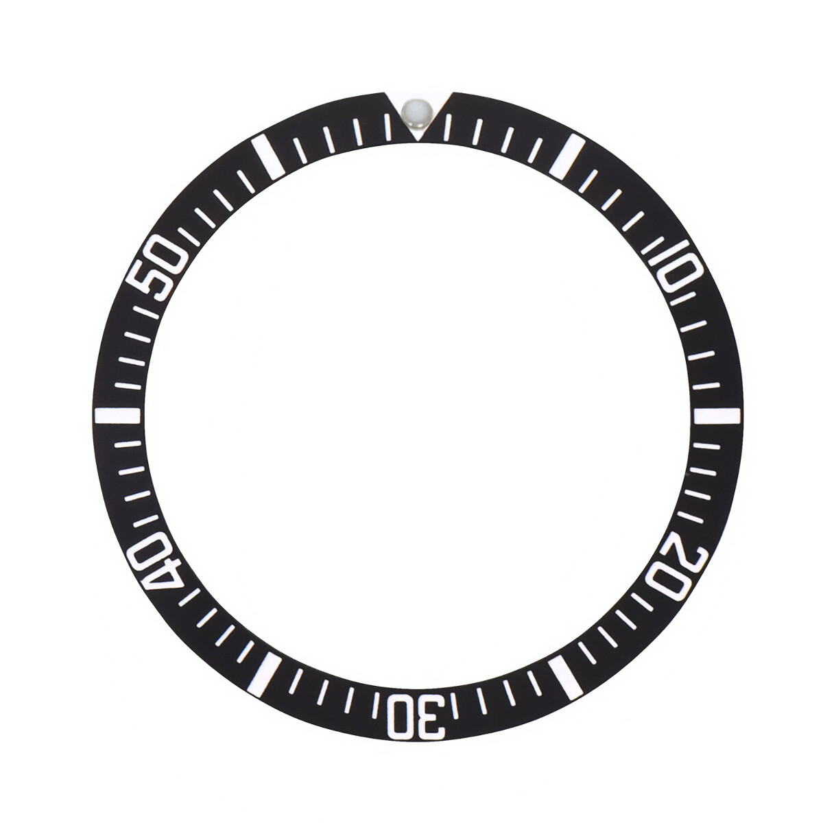 BEZEL INSERT ALUMINUM FOR ROLEX SUBMARINER MILITARY 5517 BLACK TOP QUALITY