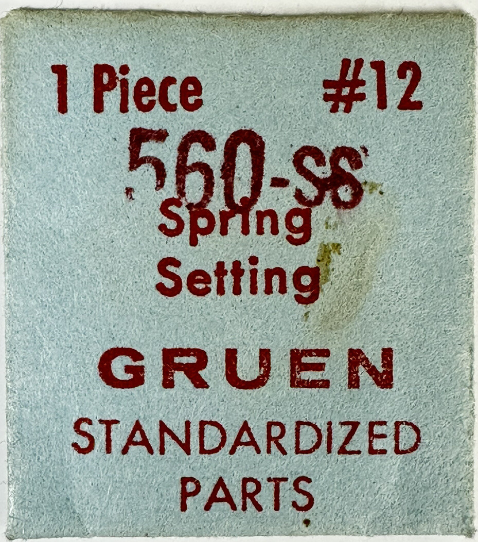 GRUEN FACTORY EB440 CAL560SS SPRING SETTING NOS JEWELER WATCH REPAIR PART WP2