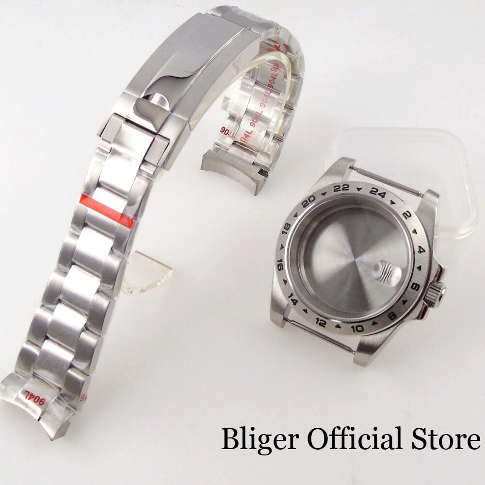 39mm Fit NH35A NH36 PT5000 NH34 GMT Diving Watch Case Sapphire Glass 24Hours