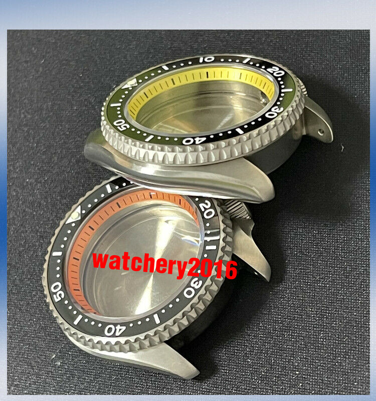 Titanium Watch Case Prevent Allergy Sapphire Glass fit NH35 NH36A SKX007 watch