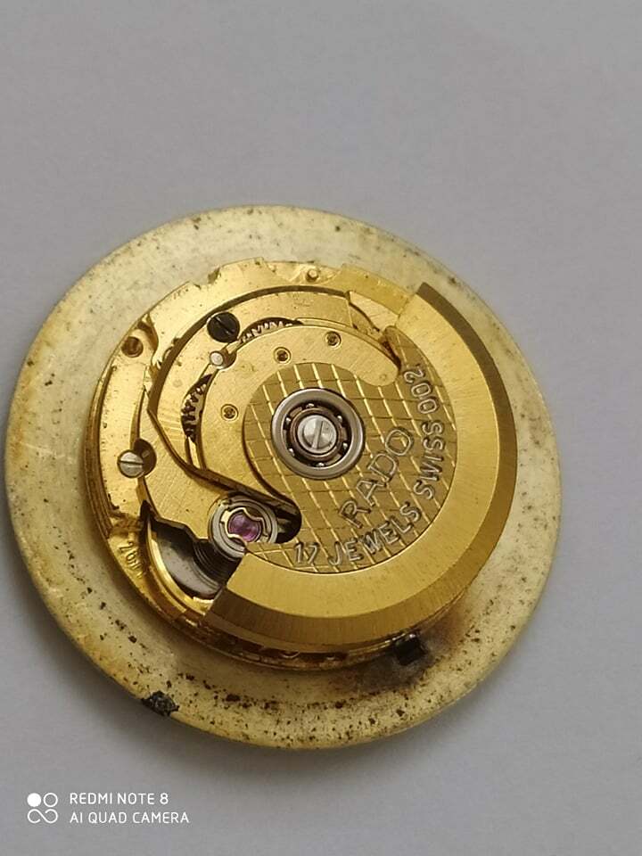 Movement ETA 2671 With RADO Automatic with dial rado Working Used