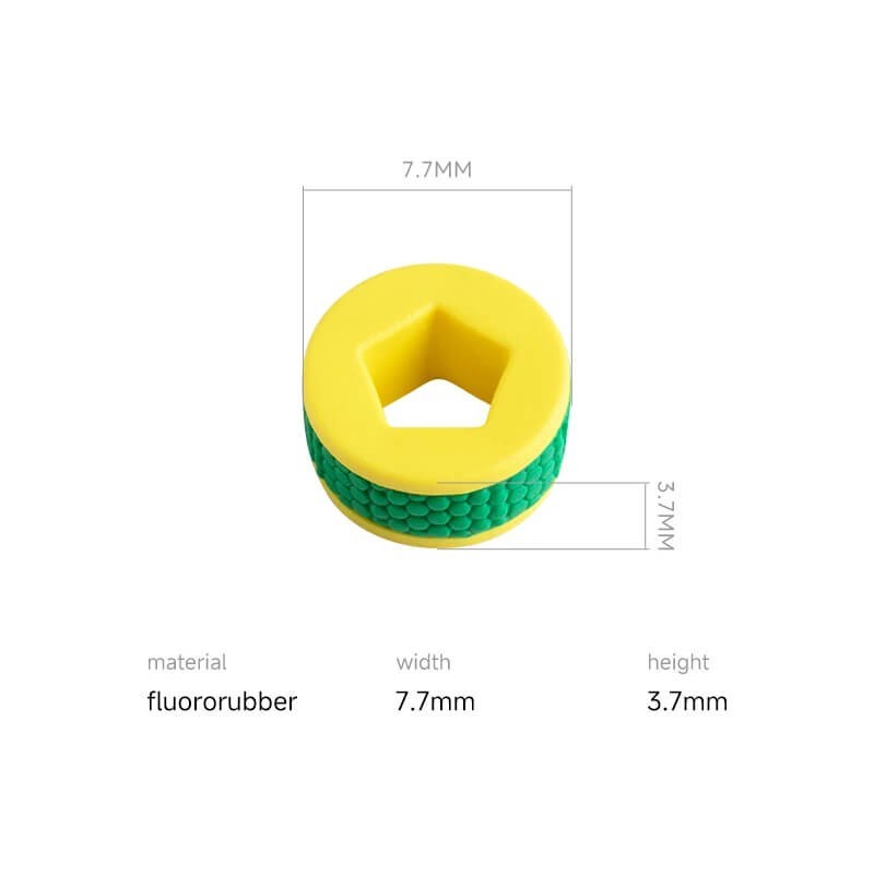Replacement Two-Tone Watch Crown Rubber Gasket Ring Fits Richard Mille RM67 -02